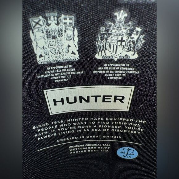 Hunter Original Back Adjustable Buckle Strap Black Pull On Rain Boots. 7. - Picture 8 of 8